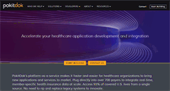 Desktop Screenshot of pokitdok.com