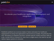 Tablet Screenshot of pokitdok.com